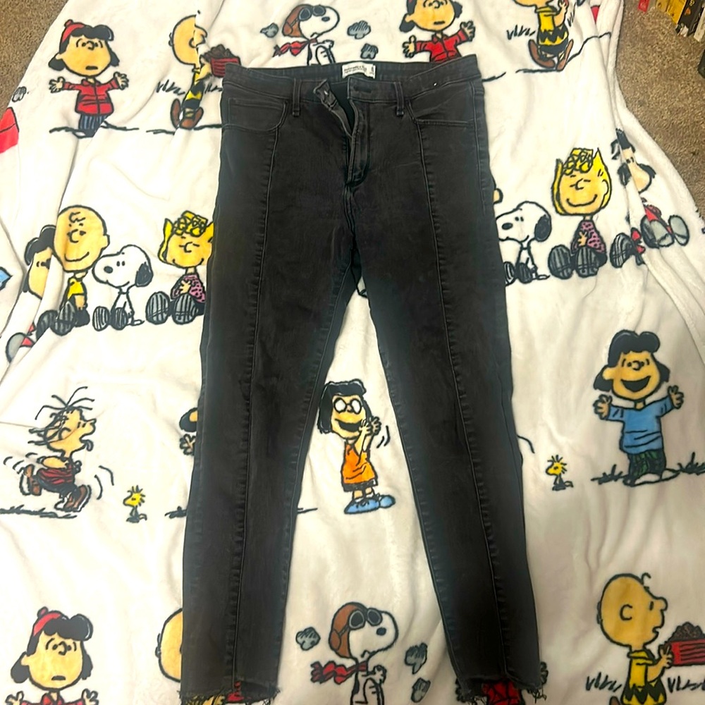 Abercrombie & Fitch Size 10 black stretch jeans